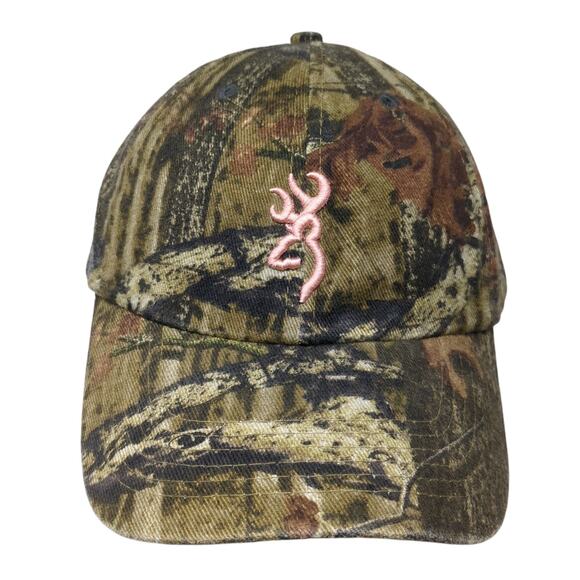 Browning Strapback Baseball Hat Multicolor One Size Camo Hunting Outdoor - Picture 1 of 9